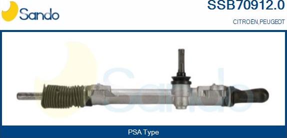 Sando SSB70912.0 - Рульовий механізм, рейка autozip.com.ua