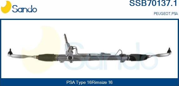 Sando SSB70137.1 - Рульовий механізм, рейка autozip.com.ua