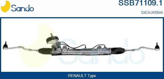 Sando SSB71109.1 - Рульовий механізм, рейка autozip.com.ua