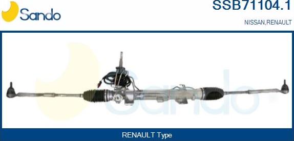 Sando SSB71104.1 - Рульовий механізм, рейка autozip.com.ua