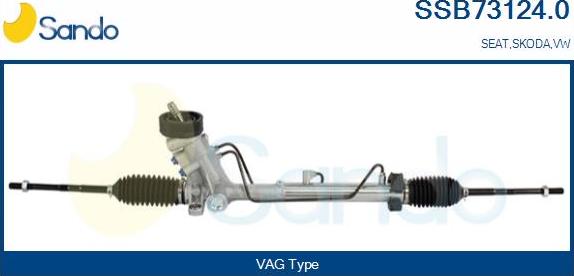 Sando SSB73124.0 - Рульовий механізм, рейка autozip.com.ua