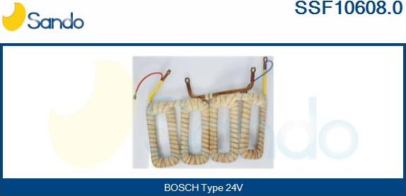 Sando SSF10608.0 - Обмотка збудження, стартер autozip.com.ua