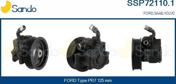 Sando SSP72110.1 - Гідравлічний насос, рульове управління, ГУР autozip.com.ua