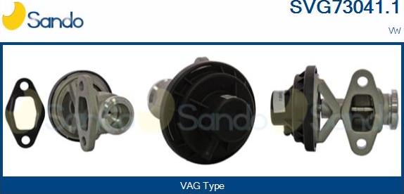 Sando SVG73041.1 - Клапан повернення ОГ autozip.com.ua