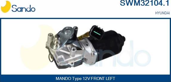 Sando SWM32104.1 - Двигун склоочисника autozip.com.ua