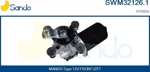 Sando SWM32126.1 - Двигун склоочисника autozip.com.ua