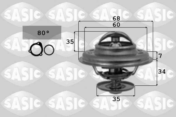 Sasic 9000067 - Термостат, охолоджуюча рідина autozip.com.ua