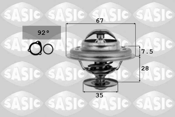 Sasic 9000016 - Термостат, охолоджуюча рідина autozip.com.ua