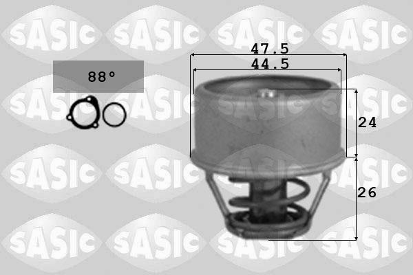 Sasic 9000038 - Термостат, охолоджуюча рідина autozip.com.ua