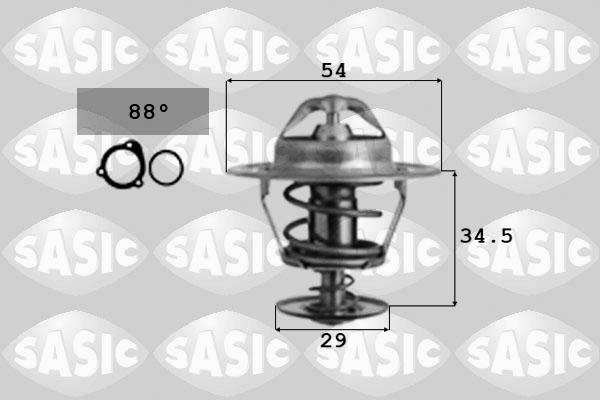 Sasic 9000074 - Термостат, охолоджуюча рідина autozip.com.ua