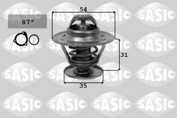 Sasic 9000161 - Термостат, охолоджуюча рідина autozip.com.ua