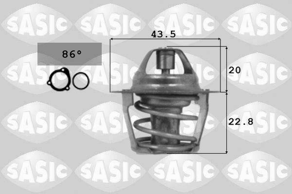 Sasic 9000106 - Термостат, охолоджуюча рідина autozip.com.ua