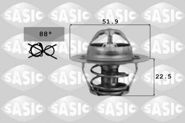 Sasic 9000124 - Термостат, охолоджуюча рідина autozip.com.ua