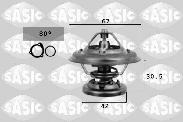 Sasic 9000369 - Термостат, охолоджуюча рідина autozip.com.ua