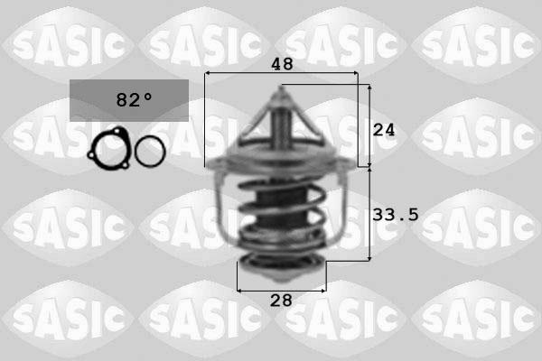 Sasic 9000317 - Термостат, охолоджуюча рідина autozip.com.ua