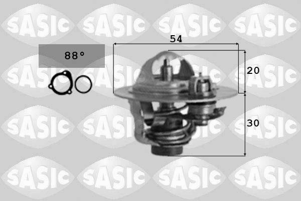 Sasic 9000298 - Термостат, охолоджуюча рідина autozip.com.ua