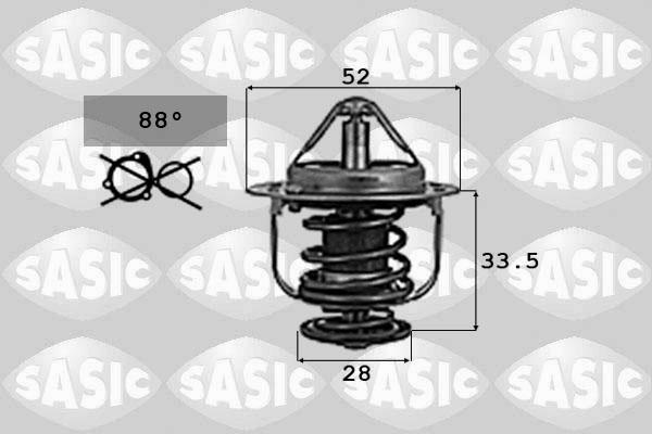 Sasic 9000715 - Термостат, охолоджуюча рідина autozip.com.ua