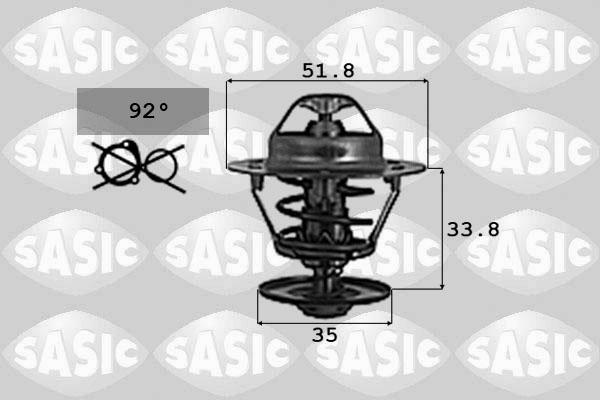 Sasic 9000713 - Термостат, охолоджуюча рідина autozip.com.ua