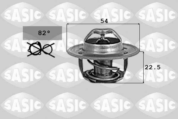 Sasic 9000726 - Термостат, охолоджуюча рідина autozip.com.ua