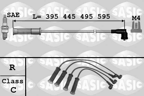 Sasic 9284004 - Комплект проводів запалювання autozip.com.ua