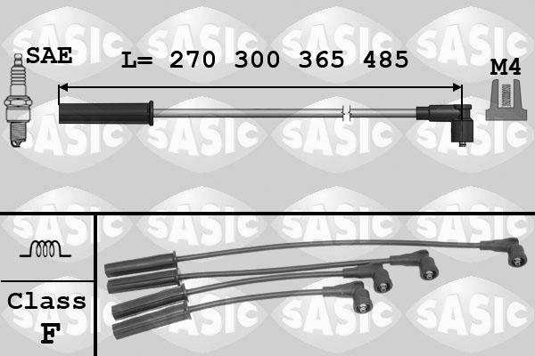 Sasic 9284005 - Комплект проводів запалювання autozip.com.ua