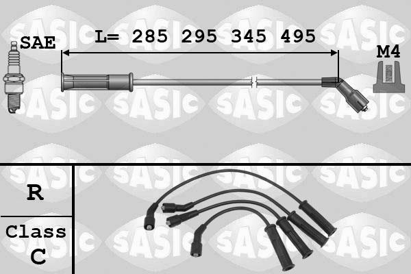Sasic 9284006 - Комплект проводів запалювання autozip.com.ua