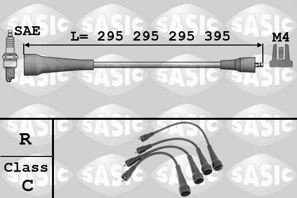 Sasic 9284001 - Комплект проводів запалювання autozip.com.ua