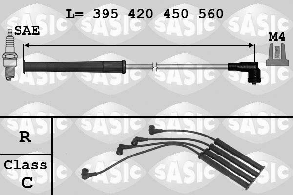 Sasic 9284011 - Комплект проводів запалювання autozip.com.ua