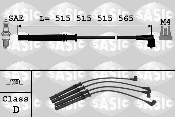 Sasic 9284012 - Комплект проводів запалювання autozip.com.ua