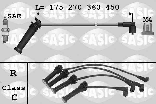 Sasic 9286049 - Комплект проводів запалювання autozip.com.ua