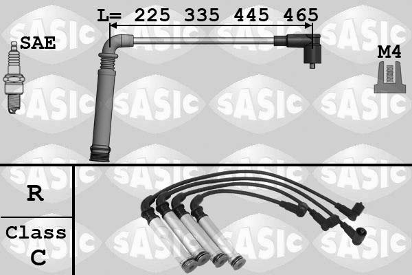 Sasic 9286044 - Комплект проводів запалювання autozip.com.ua