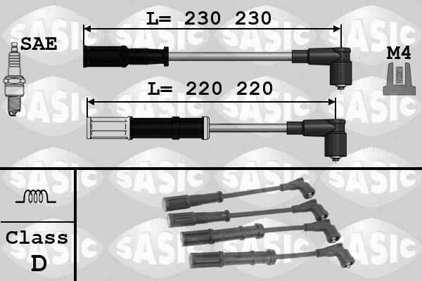 Sasic 9286045 - Комплект проводів запалювання autozip.com.ua