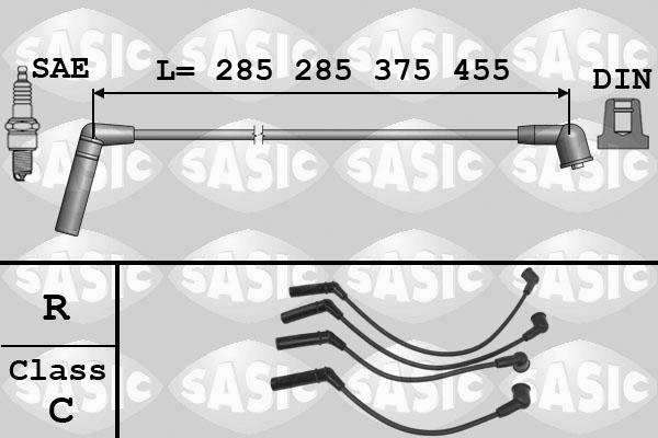 Sasic 9286059 - Комплект проводів запалювання autozip.com.ua