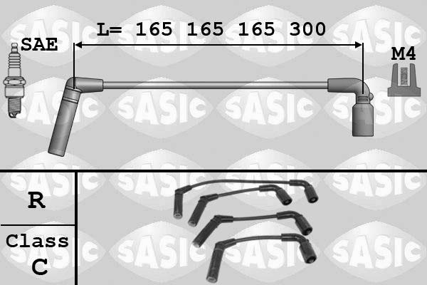 Sasic 9286055 - Комплект проводів запалювання autozip.com.ua