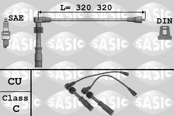 Sasic 9286060 - Комплект проводів запалювання autozip.com.ua