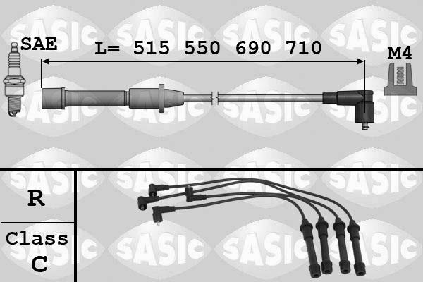 Sasic 9286061 - Комплект проводів запалювання autozip.com.ua