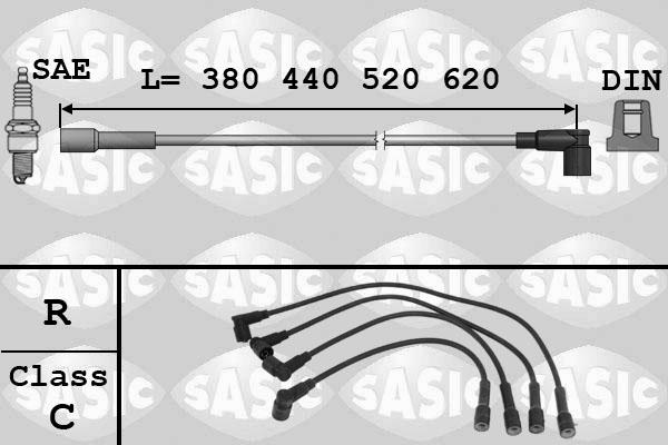 Sasic 9286005 - Комплект проводів запалювання autozip.com.ua