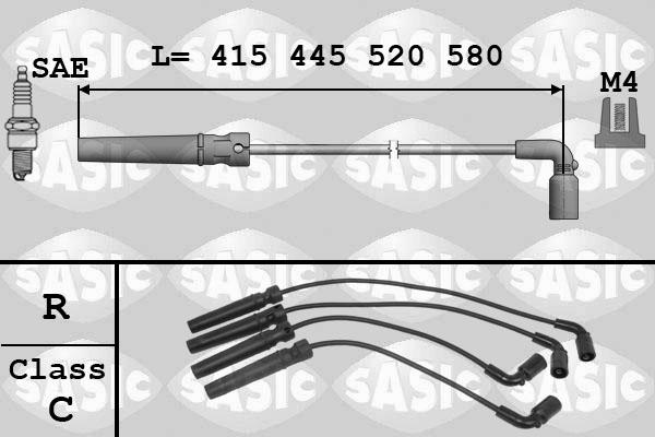 Sasic 9286003 - Комплект проводів запалювання autozip.com.ua