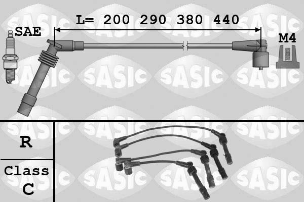 Sasic 9286002 - Комплект проводів запалювання autozip.com.ua