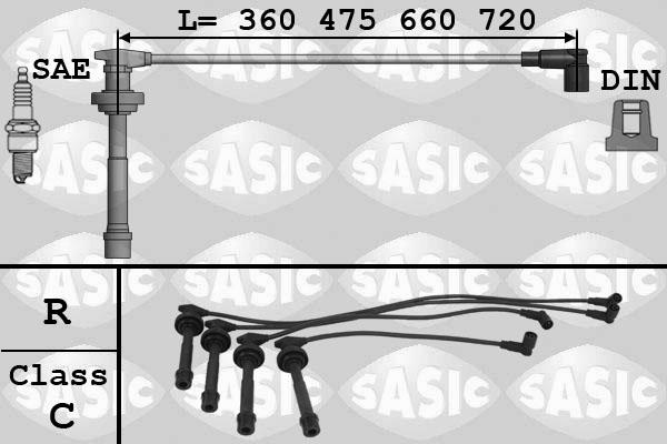 Sasic 9286015 - Комплект проводів запалювання autozip.com.ua