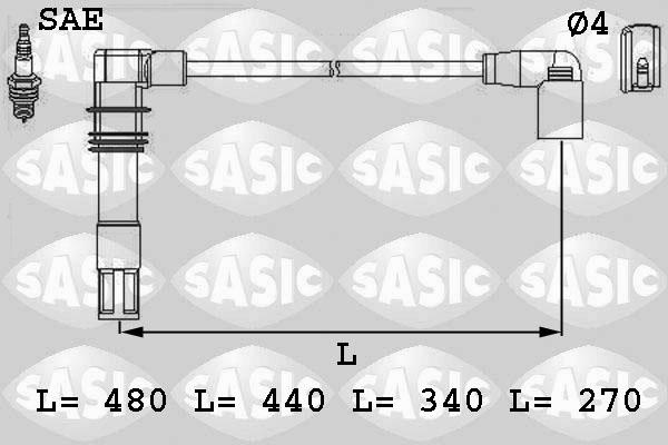 Sasic 9286013 - Комплект проводів запалювання autozip.com.ua