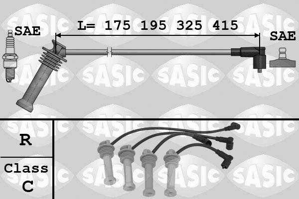 Sasic 9286031 - Комплект проводів запалювання autozip.com.ua