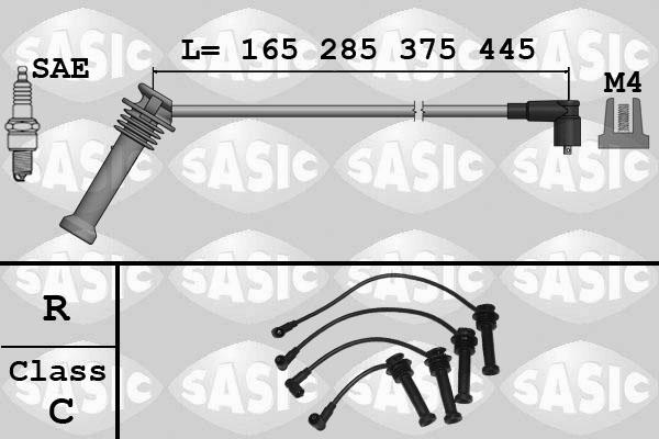 Sasic 9286079 - Комплект проводів запалювання autozip.com.ua