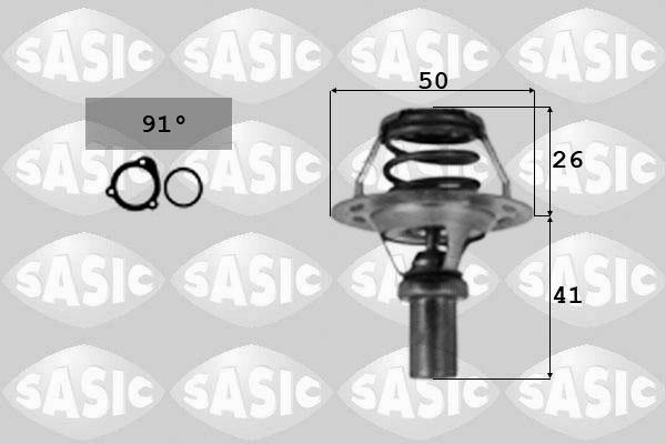 Sasic 4000361 - Термостат, охолоджуюча рідина autozip.com.ua