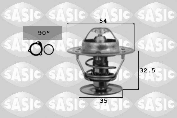 Sasic 4000374 - Термостат, охолоджуюча рідина autozip.com.ua