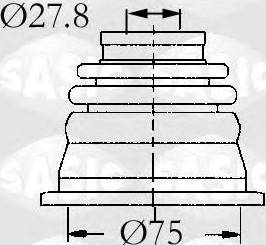 Sasic 4003465 - Пильник, приводний вал autozip.com.ua