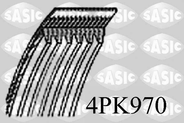 Sasic 4PK970 - Поліклиновий ремінь autozip.com.ua