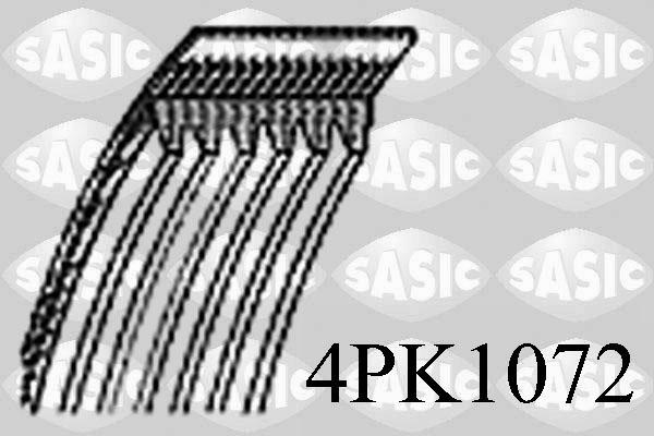 Sasic 4PK1072 - Поліклиновий ремінь autozip.com.ua