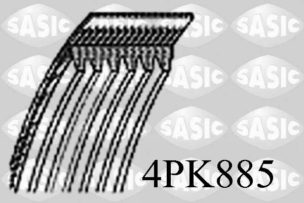 Sasic 4PK885 - Поліклиновий ремінь autozip.com.ua
