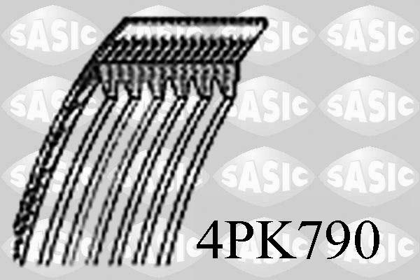 Sasic 4PK790 - Поліклиновий ремінь autozip.com.ua